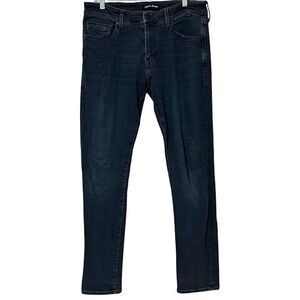 Mavi Jeans Jake Slim‎ Leg Dark Wash Stretch Jeans Mens 33 x 34
